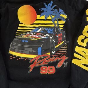 Hurley NASCAR Racing black pullover hoodie, men’s Medium